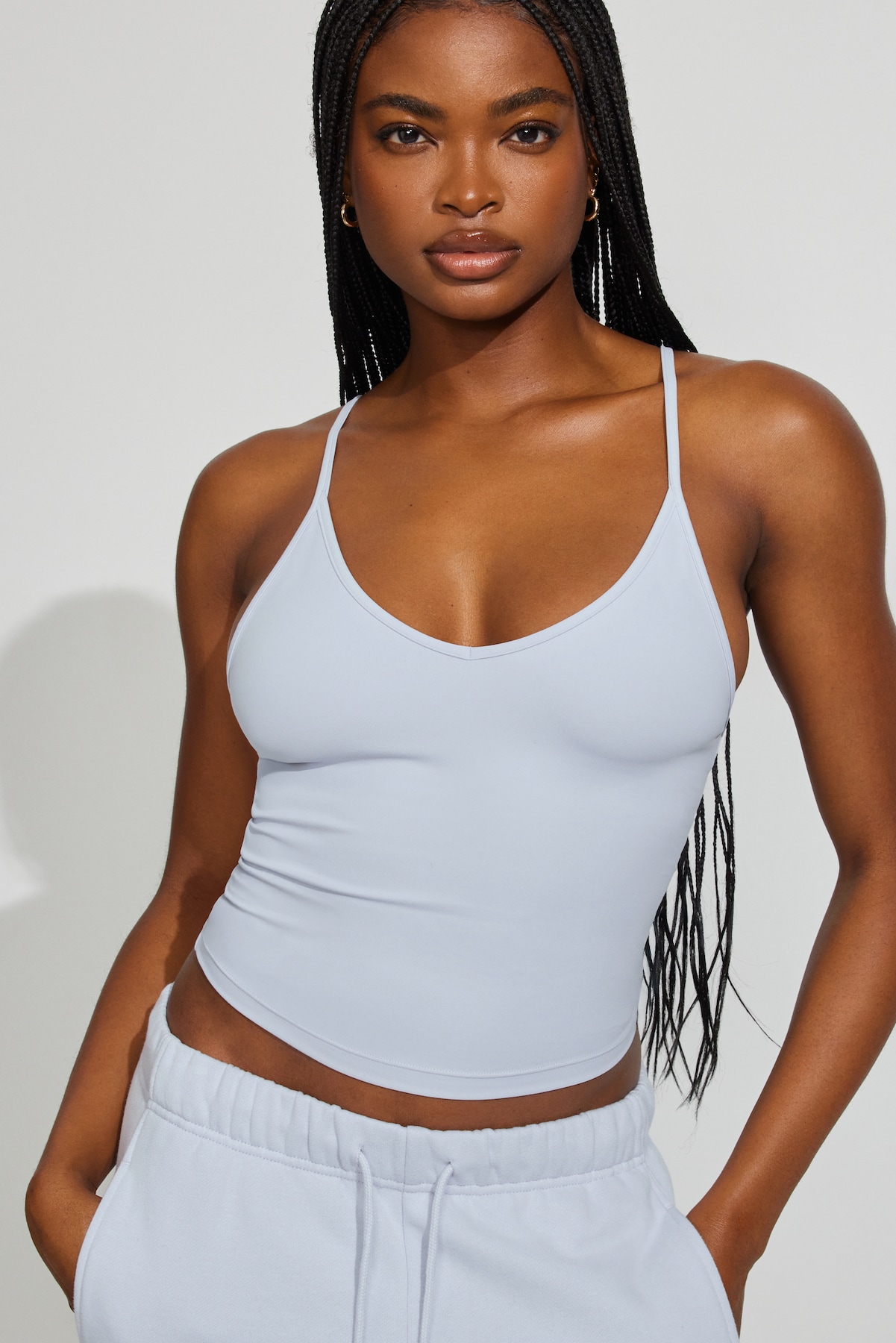 Sleek Deep V-Neck Cami Top